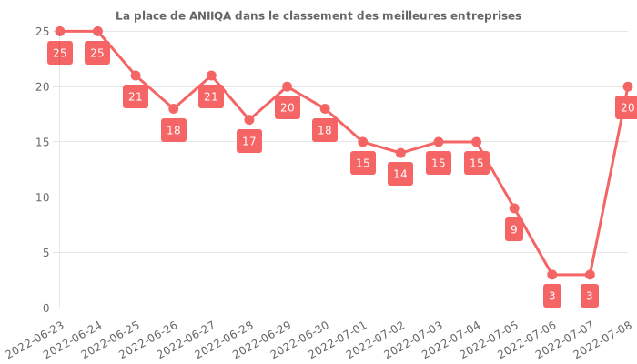 Avis sur ANIIQA - position dans le classement des entreprises