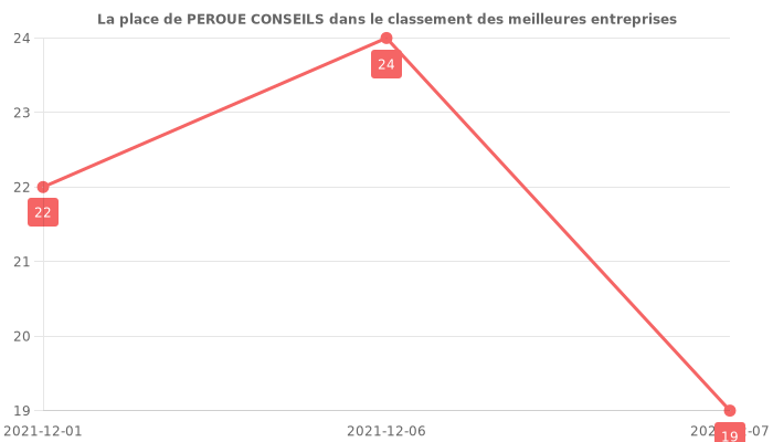 Avis sur PEROUE CONSEILS - position dans le classement des entreprises